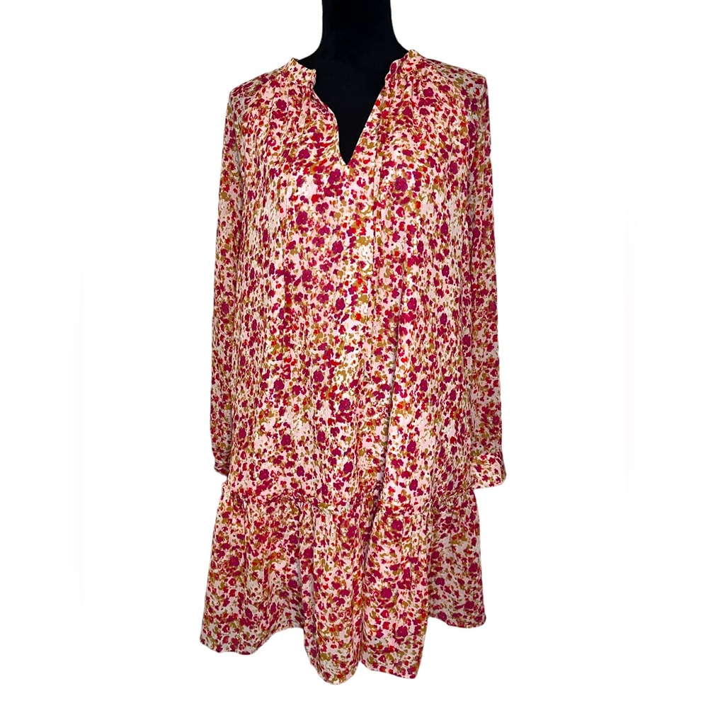 J. Crew Pink Floral Print Dress